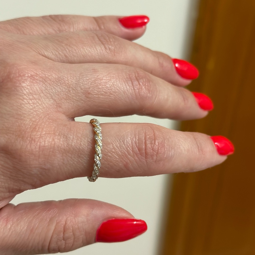David Yurman Rope Diamond Ring